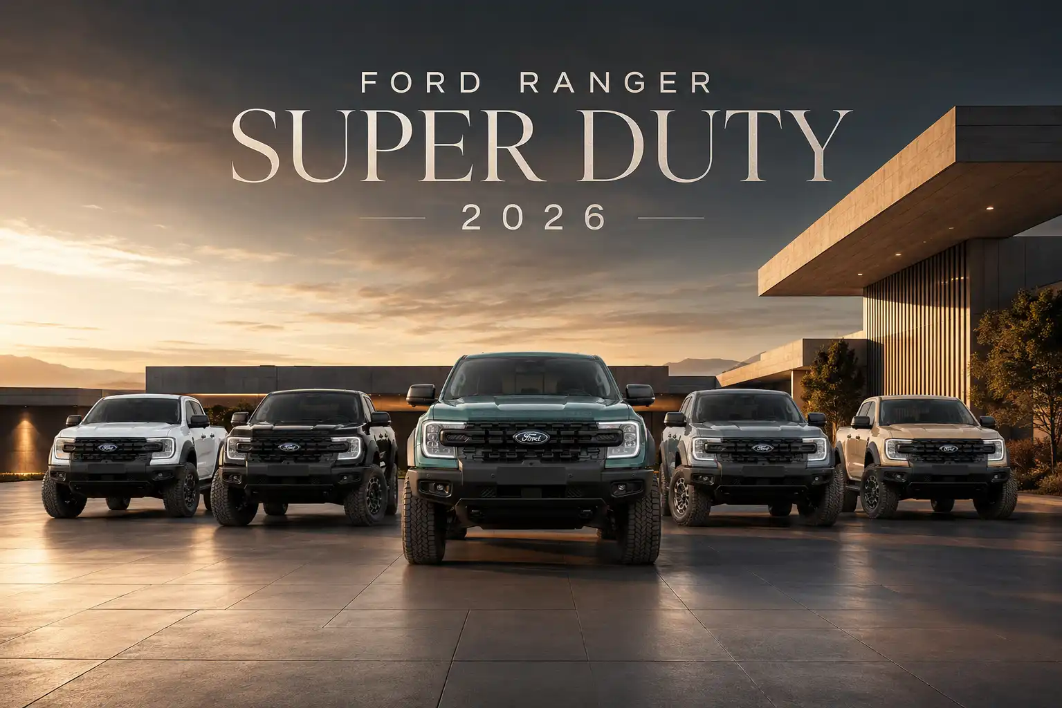 Ford Ranger Super Duty 2026 กระบะงานหนัก 3.0L V6 4WD ราคา ตารางผ่อน สีตัวถัง และสเปก