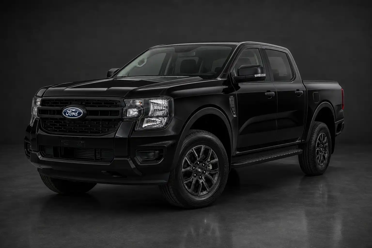 Ford Ranger DBL XL+ 4x2 10AT 2026 สีดำ Absolute Black ด้านหน้า