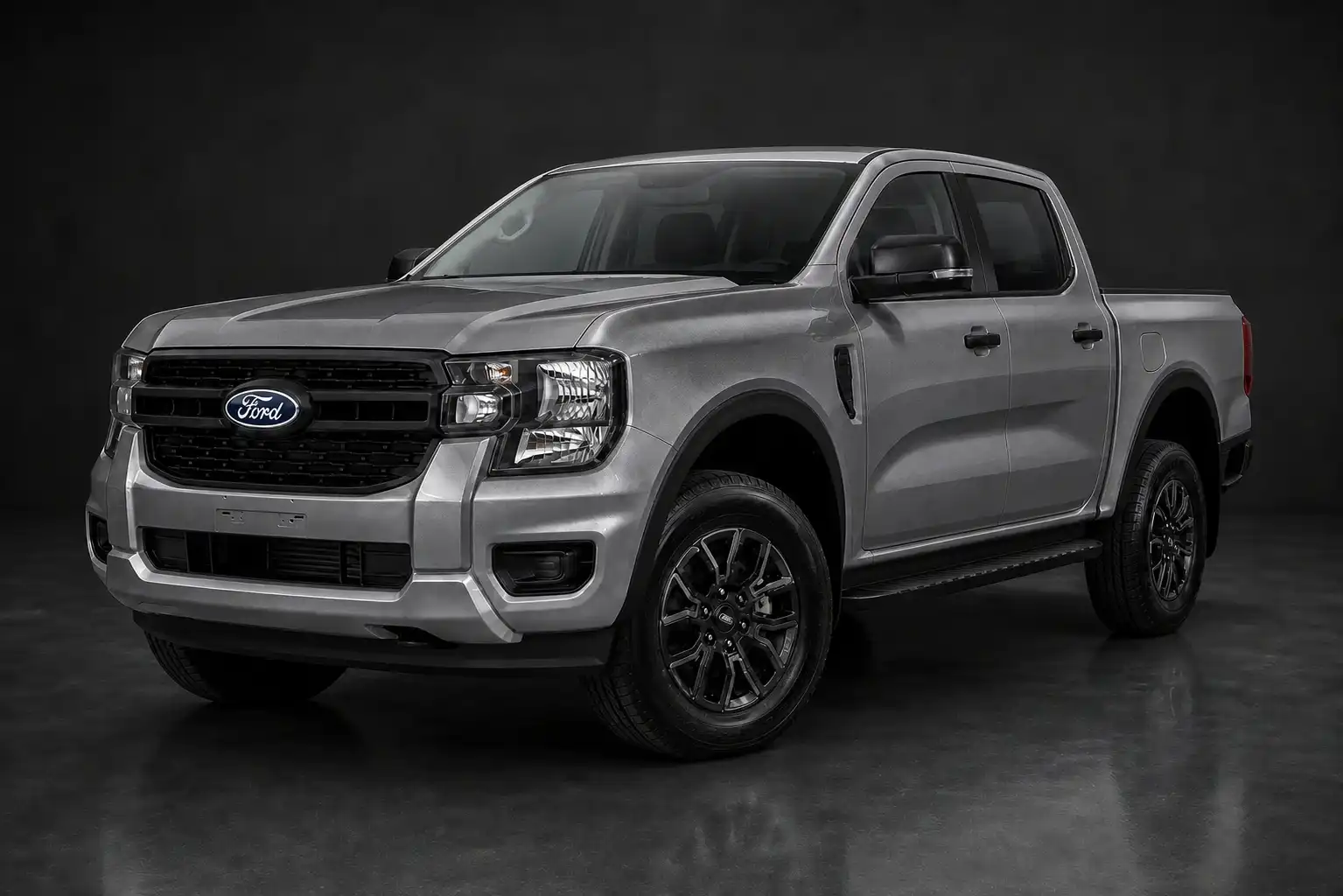Ford Ranger DBL XL+ 4x2 10AT 2026 สีเงิน Aluminium Metallic ด้านหน้า