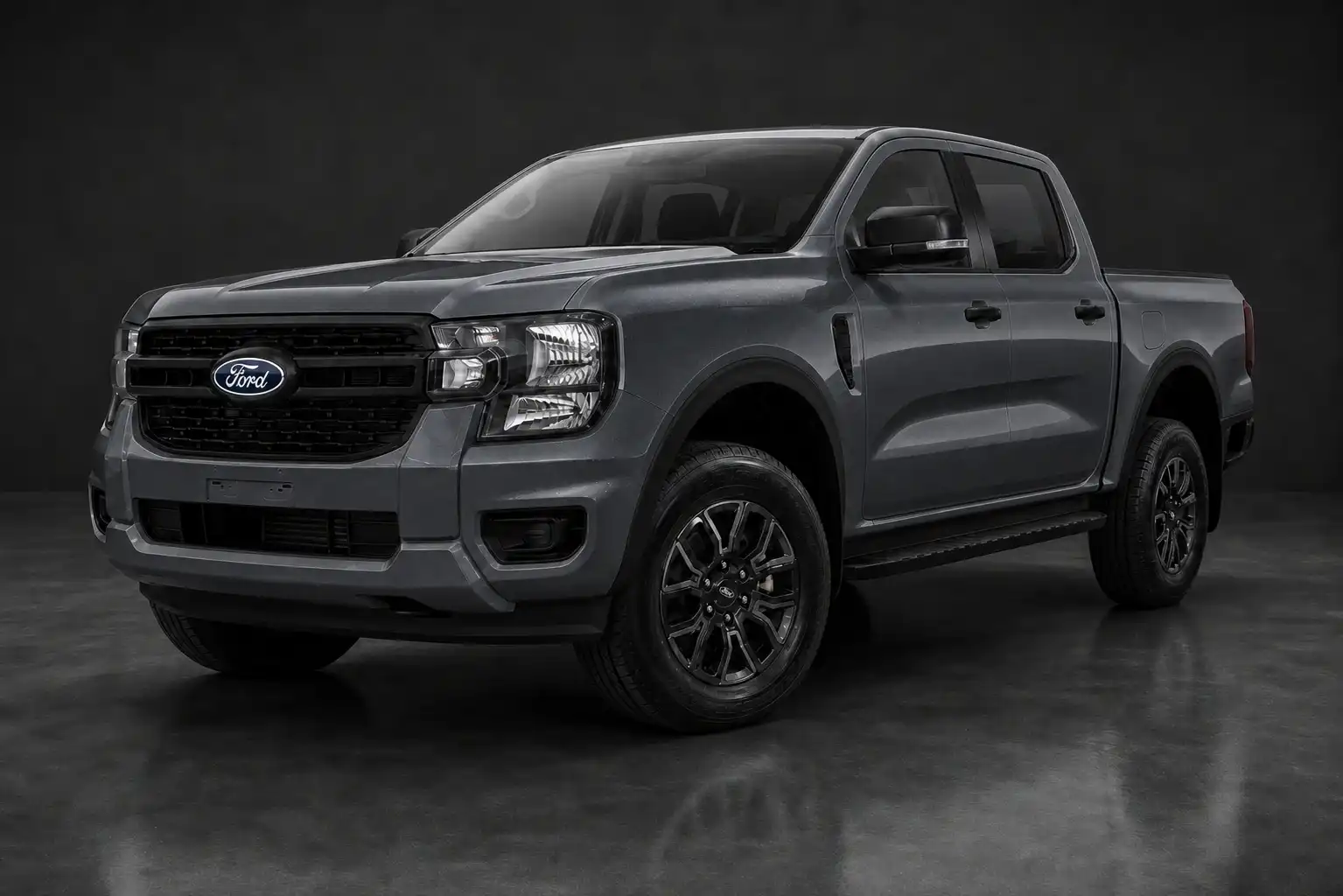 Ford Ranger DBL XL+ 4x2 10AT 2026 สีเทา Meteor Grey ด้านหน้า