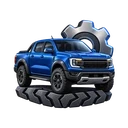 ตราสัญลักษณ์ Ford Ranger กระบะใช้งานและชุดแต่ง