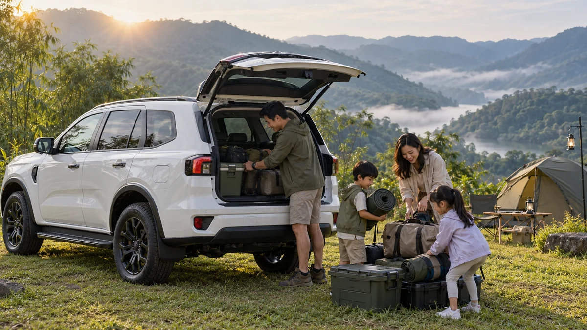 Ford Everest รถครอบครัวเที่ยวภูเขาและไปแคมป์ 7 ที่นั่ง