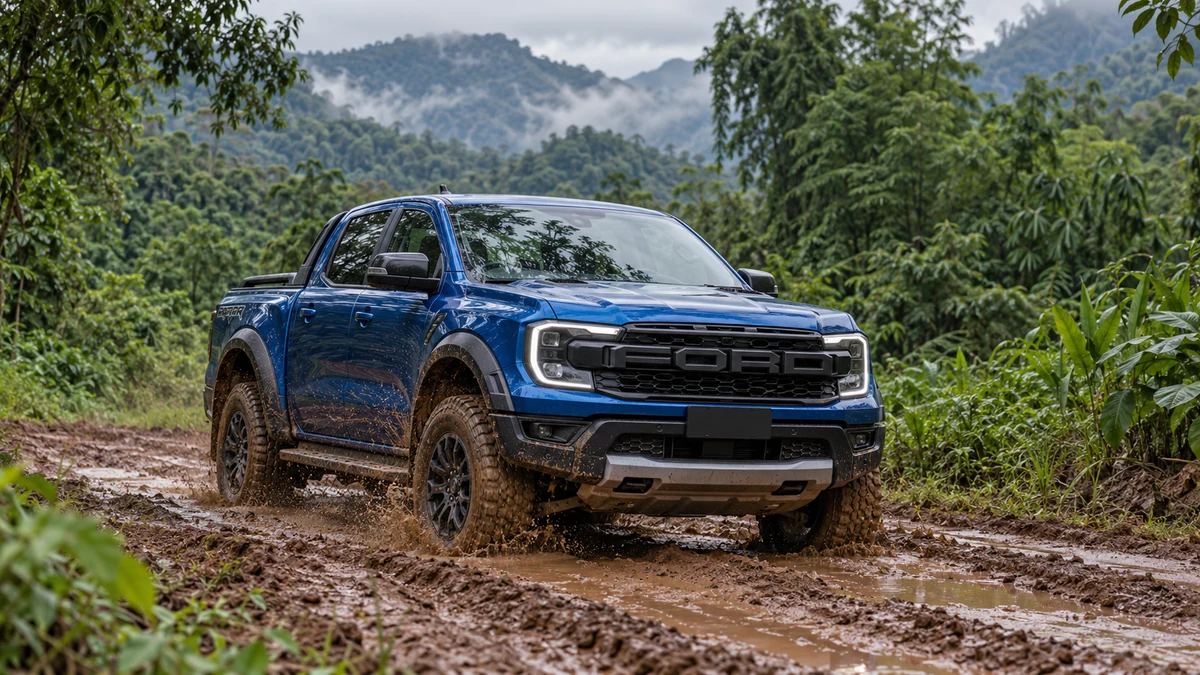 Ford Ranger Raptor ลุยทางดินโคลนออฟโรด