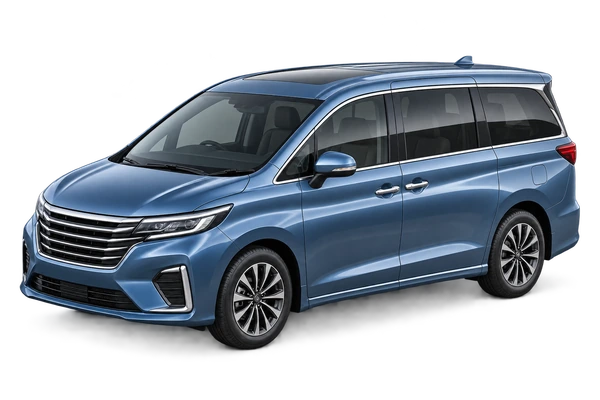 ภาพประกอบรถ MPV สีน้ำเงิน