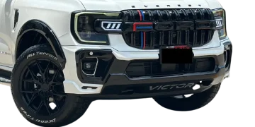 Ford Everest ชุดแต่ง Victor สีขาว ด้านข้าง